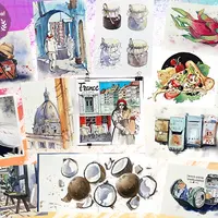 Акварельный скетчинг 2.0