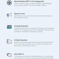 QuickAI OpenAI — помощник по написанию ИИ и создатель контента как SaaS