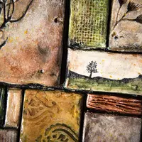 Имитация керамической плитки. Панно “Август”