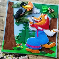 СП басен Крылова из фетра