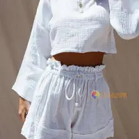 Летний костюм из муслиновой ткани