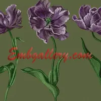 Дизайн машинной вышивки: Тюльпаны