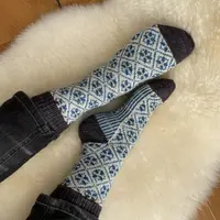 Жаккардовые носки спицами Zeitlose 2