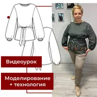 Пошив блузы с рукавом bishop