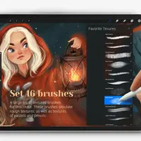 Любимые текстурные кисти для Procreate