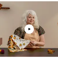 Техника экопечати с использованием цветов и растений