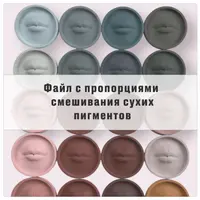 Гайд по смешиванию сухих пигментов