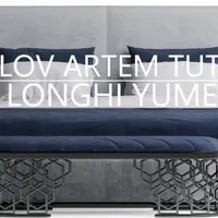 Моделирование кровати LONGHI YUME в 3d max и marvelous designer