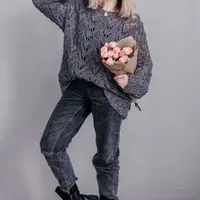 Джемпер Фактурный ажур