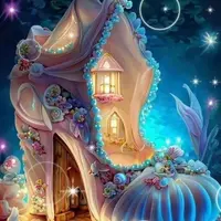 Светильник Туфелька-домик