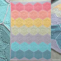 Плед спицами из мотивов Flower