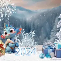 Фотошаблон и календарь «Год дракона» №2