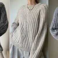 Пуловер с косой Twist Loop