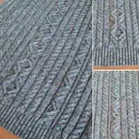 Свитер с косами, аранами