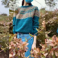 Пуловер с жаккардом Glass Gems