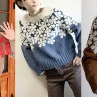 Женственный свитер оверсайз Drawing Sweater