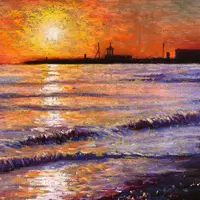 Закат в порту