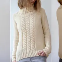 Свитер женский спицами Happy Together