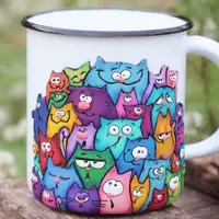 Коты на кружке