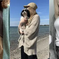 Вязаное спицами кимоно Seon