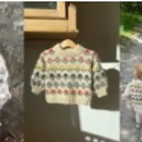 Детский пуловер с цветами Anemone