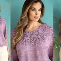 Пуловер с круглой кокеткой Stellation