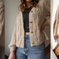 Кардиган резинкой с косами Minou