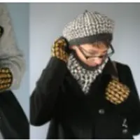 Берет, митенки и коул Editha