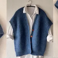 Безрукавка спицами без швов Vice versa