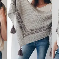 Шаль-платок с косами Braid