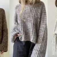 Вязаный пуловер оверсайз Hyun