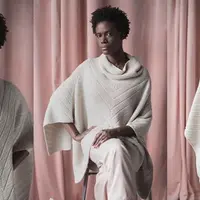 Пончо спицами Point Gray