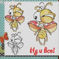 Дизайн машинной вышивки Букашка 2