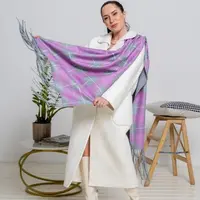 Палантин с орнаментом Тартан