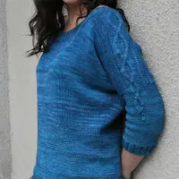 Вязание джемпера Light trails