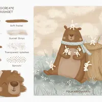 Набор текстурных кистей и холстов True Artist для Procreate