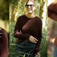 Вязаный резинкой пуловер Kaskade