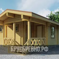 Проект бани 6.3х8.5 из бруса 150х150