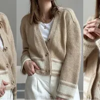 Кардиган с плечом погон College Loop