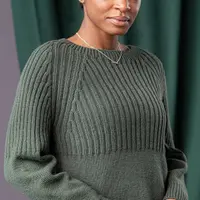 Пуловер с фактурным регланом Big Rib