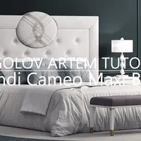 Моделирование кровати Fendi Cameo Maxi Bed в 3ds Max и Marvelous Designer