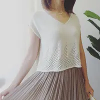 Топ с ажурным узором Mesh Crop