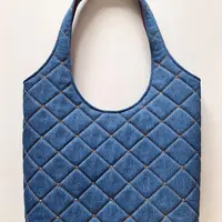 Джинсовая сумка со стразами