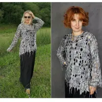 Туника в технике Ажурный войлок