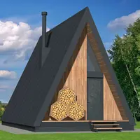 Проект каркасного А-фрейм дома А-69