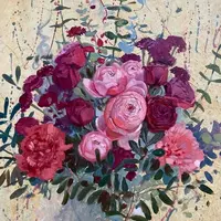 Розовый букет