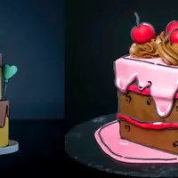 2D Торты. Мультяшные торты