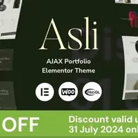Asli – AJAX Portfolio Elementor Theme