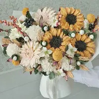 Осенний букет из зефирных цветов