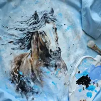 Роспись по ткани: Черепашка, лошадка и штурмовик